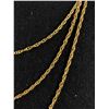 Image 2 : Nice Gold Tone 3 Strand Twisted Long Necklace