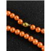 Image 2 : Vintage Orange Long Pearl Necklace