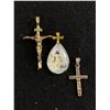 Image 2 : :ot of 5 Religious Jewelry and Crosses.