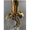 Image 2 : Gorgeous Vintage Perfume Bottle with Gold Tone and Rhinestones