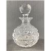 Image 1 : Stunning Vintage Cut Crystal Perfume Bottle with Glass Dauber