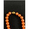 Image 2 : Vintage Peachy Orange Coloured Beads Necklace