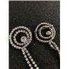 Image 2 : Vintage Silver Tone Rhinestone Brooch