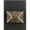 Image 1 : Vintage Rhinestone Geometric Brooch