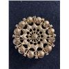 Image 2 : Gorgeous Large Gold Tone Faux Pearl and Blue with Rhinestones Brooch