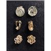 Image 2 : 3 Pairs of Vintage Clip on Earrings. 1 Marked Lisner
