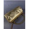 Image 2 : Fancy Vintage Golden Ladies Clutch Bag with Floral Design