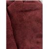 Image 2 : Vintage Burgandy Plush Bag with Gold Interior