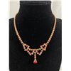 Image 1 : Lovely Vintage Pink Rhinestone Necklace