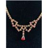 Image 2 : Lovely Vintage Pink Rhinestone Necklace
