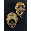 Image 2 : Lot of 2 Art Deco Style Enamel Photo Brooch