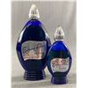 Image 1 : 2 Vintage 1930's Cobalt Blue Evening In Paris Glass Cologne Bottles. In Great Shape.