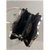 Image 2 : Vintage Metalic Scalloped Purse. Silver Coloured, with Chain.