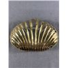 Image 1 : Vintage Metalic Gold Clamshell Clutch Purse in Great Condition