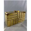 Image 1 : Vintage Gold Coloured Geometric Hard Case Purse