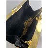 Image 2 : Vintage Gold Coloured Geometric Hard Case Purse