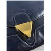 Image 2 : Vintage Ingledew's Black Clutch Purse with Gold Tone Accent