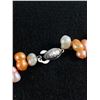 Image 3 : White and Orange Pearl Necklace