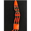 Image 2 : Orange Beaded Necklace With Sterling Silver Clasp