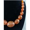 Image 2 : Vintage Orange with Gold Flecks 1950's-60's Lucite Beads Necklace