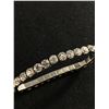 Image 2 : Lot of 2 Silvertone Rhinestone Bracelets.