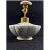 Image 2 : Vintage DeVilbiss Porcelain Perfume Bottle Atomizer. Hand Painted White & Gold