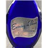 Image 2 : 3 Vintage 1930's Cobalt Blue Evening In Paris Glass Cologne Bottles. In Great Shape.