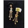 Image 2 : Stunning Vintage Gold Tone And Rhinestone Crystal Necklace and Earring Set