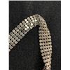 Image 2 : Vintage1970's Silvertone Metal Mesh Necklace