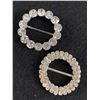 Image 1 : Lot of 2 Vintage Rhinestone Scarf Clips