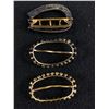 Image 2 : Antique 1920's Rhinestone Buckle and 2 Scarf/ Sash Clips