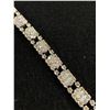 Image 2 : Beautiful Vintage Silvertone and Rhinestone Bracelet