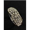 Image 1 : Vintage Rhinestone Hinged Bracelet. Beautiful