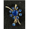 Image 2 : Pretty Vintage Bar Brooch with Coloured Stones and a Vintage Rhinestone Crystal Brooch.