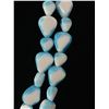 Image 2 : Very Nice Vintage Blue & White Glass Beads Necklace
