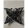 Image 2 : Beautiful Vintage Colourful Rhinestone Butterfly Brooch