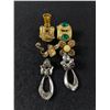 Image 2 : Vintage Jewelry Lot. Gold Tone with Pearl Earrings, Etc