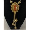 Image 2 : Ornate Vintage Statement Necklace. Adjustible Length