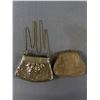 Image 1 : Vintage Whiting and Davis Co. Gold Metalic Mesh Ladies Handbag + Gold Metalic Mesh Ladies Handbag.