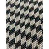 Image 2 : Unique 1960's Black & White Beaded Checkerboard  Purse. Small Stains Inside