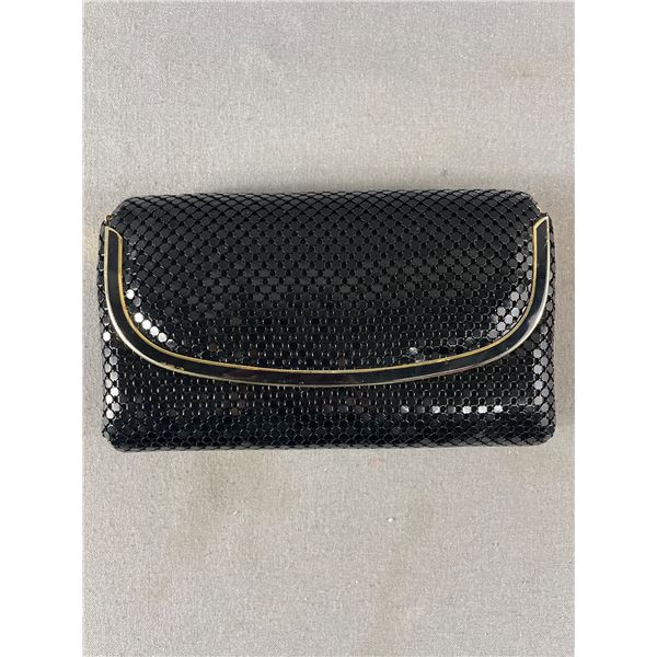 Vintage Black Metal Mesh Purse/Clutch with Strap