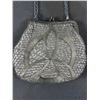 Image 2 : Unique Vitnage Silver Beaded Ladies Purse/ Clutch with Chain Strap