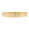 Image 4 : (4) 14k Yellow Gold 8.5" Plain Polished Narrow Slip On Stack Bangle Bracelet Set