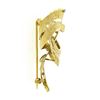 Image 5 : Vintage 18K Gold Sapphire Hand Engraved Textured Intertwined Ribbon Pin Brooch