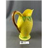 Image 2 : Vintage Lemon Shaped Pitcher/Jug Marked S.C.C. (crack on one side) Displays Well. Approx, 8.75" H