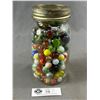 Image 2 : Canning Jar Of Vintage Marbles