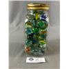 Image 2 : Canning Jar Of Vintage Cobb Marbles