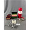 Image 1 : Vintage Craftsman Clippers w/Box - England, Thermos, Childs Toy Iron - Germany and Metal File Box