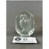 Image 2 : Lovely Etched Crystal Paperweights/Décor