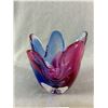 Image 2 : Fabulous Heavy Blown Glass Handkercheif Bowl - Approx 7" x 7"